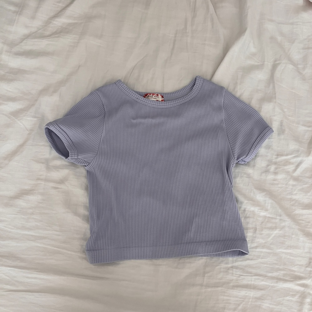 Altard state cropped ribbed tshirt